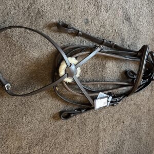 NEW JHL Brown cob grackle with reins
