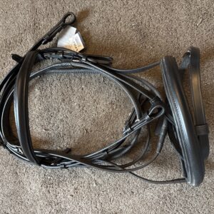 NEW JHL Xfull black flash bridle with reins