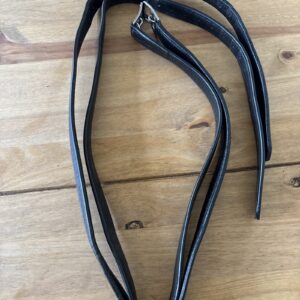 58” black stirrup leathers