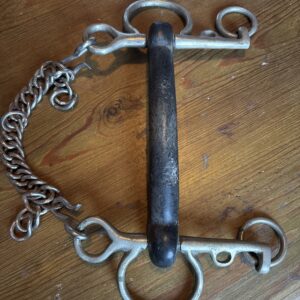 Mullen mouth Pelham with chain