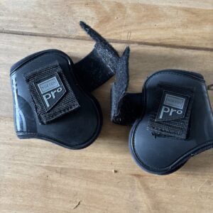 Cob black fetlock boots