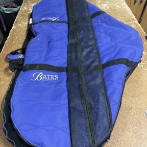 Bates purple fleece lined saddle bag